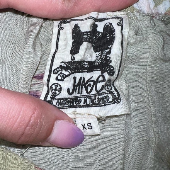 Anthropologie Jaase Green Floral Tiered Dress Size XS - Picture 3 of 5